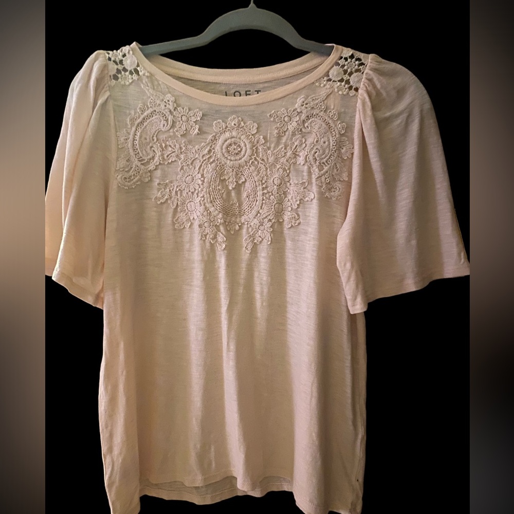 Loft XS ladies top peach new w tags